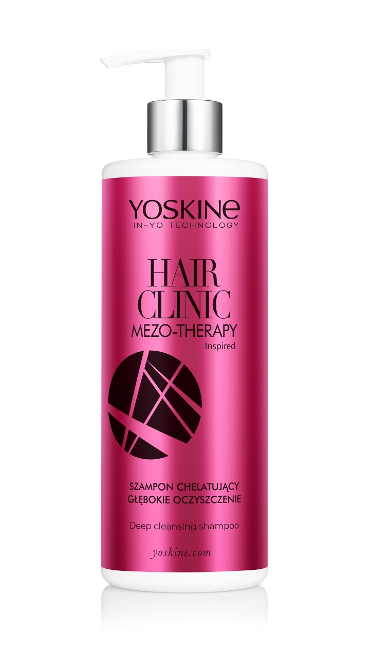 YOSKINE HAIR CLINIC MEZO-THERAPY SZAMPON CHELATUJĄCY GŁĘBOKIE OCZYSZCZENIE