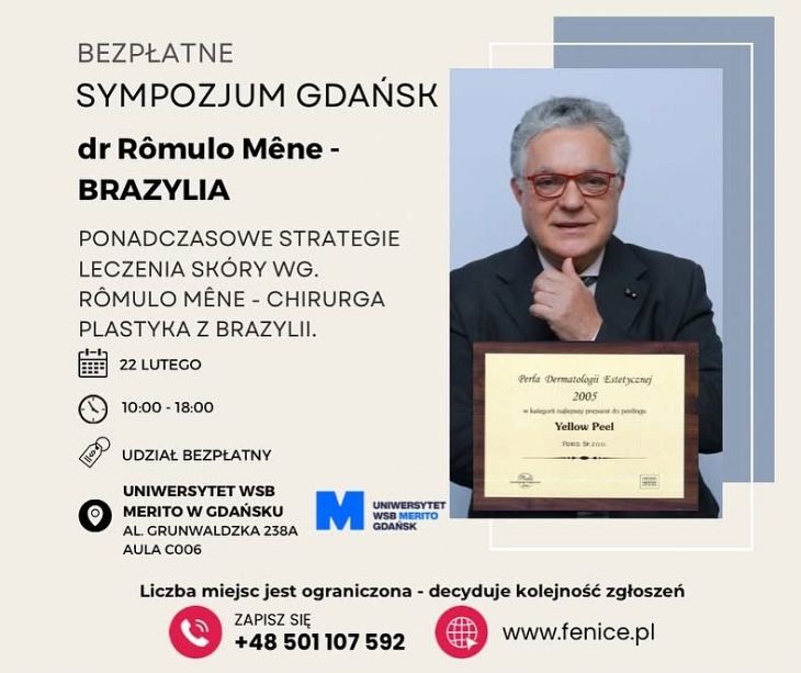 Ponadczasowe strategie leczenia skóry - sympozjum naukowe w Gdańsku z dr Romulo Mene 